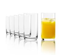 Stölzle Lausitz Vasos de Zumo Classic Juego de 6, 260ml - Vasos Versátiles para Zumo, Agua & Cócteles - Cristal Apto para Lavavajillas Hecho en Alemania
