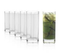 Stölzle Lausitz NYB SOHO Vasos Longdrink Set de 6, 405 ml - Vasos Elegantes para Cócteles, Agua & Zumos - Cristal de Alta Calidad - Apto para Lavavajillas, Fabricado en Alemania