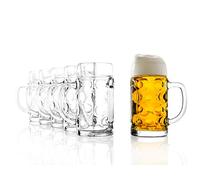 Stölzle Lausitz Oberglas ISAR Biermaßkrug 0,5 l 6er Set