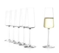Stölzle Lausitz Copas de champán Power 240 ml flûtes de cristal para Prosecco y Cava Set de 6