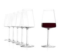 Stölzle Lausitz Copas de Vino Tinto Power Set de 6, 520ml - Copas Premium para Vinos Fuertes - Copas Modernas con Diseño Angular para Máximo Aroma - Resistentes y Apto para Lavavajillas
