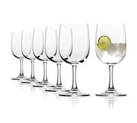 Stölzle Lausitz Vasos de Agua con Pie Classic Juego de 6, 320ml - Elegantes Vasos de Cristal para Agua, Zumos y Cócteles - Apto para Lavavajillas y Resistente, Hecho en Alemania