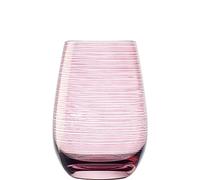 Vasos Twister de Stölzle Lausitz, 465 ml, Rosa, Juego de 6 Unidades, Bonitos Vasos de Colores, compatibles con lavavajillas