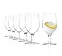 Stölzle Lausitz Vasos de Agua Ultra Set de 6, 450 ml - Copas Elegantes con Pie para Agua, Zumos & Cócteles - Cristal de Alta Calidad, Aptos para Lavavajillas y Resistentes a Golpes - Made in Germany