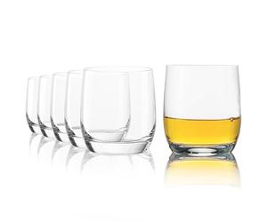 Stölzle Lausitz Vasos de Whisky D.O.F. Weinland Set de 6, 350ml - Vasos de Cristal Elegantes - Resistentes a Golpes y Lavavajillas, Perfectos para Whisky, Bourbon y Cócteles, Made in Germany