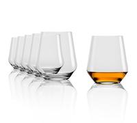 Stölzle Lausitz Vasos de Whisky Quatrophil D.O.F. Set de 6, 470ml - Vasos de Whisky de Diseño Atemporal - Tumbler de Cristal sin Plomo - Resistente y Apto para Lavavajillas
