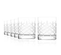 Stölzle Lausitz Vasos de Whisky Set 6x 320 ml New York Bar Club - Vasos de cristal sin plomo elegantes y resistentes - Apto para lavavajillas y golpes - Fabricado en Alemania