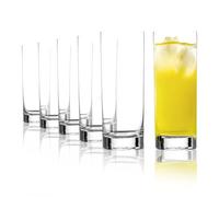 Stölzle Lausitz Vasos Highball New York Bar 6 Piezas 450 ml - Elegantes vasos de cristal para cócteles, agua y zumo - Cristalería de alta calidad - Apto para lavavajillas y resistente a golpes