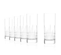 Stölzle Lausitz Vasos Longdrink NYB Manhattan Set de 6, 405 ml - Elegantes Vasos para Cócteles, Agua & Zumos - Cristal de Alta Calidad - Apto para Lavavajillas & Resistente a Golpes