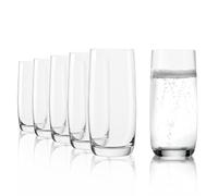 Stölzle Lausitz Vasos Longdrink Weinland Set de 6, 390ml - Vasos de Cristal Elegantes para Cócteles, Bebidas, Agua y Zumo - Resistentes y Apto para Lavavajillas