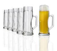 Stölzle Oberglas - Juego de 6 jarras (0,5 L, apto para lavavajillas, cristal de soda de lima)