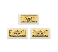 Störtebekker® Premium Beard Soap Sándalo - Champú sólido para el cuidado diario de la barba - Jabón hecho a mano para una espuma abundante - Jabón de barba vegano champú de barba (240g (3 pcs.))