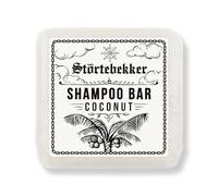 Störtebekker® Premium Champú sólido Coco (1 pc.) - Champú vegano hecho a mano para hombre y mujer - cuidado de ducha perfumado para la piel y el cabello - Champú hidratante sólido
