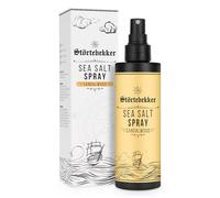 Störtebekker® Premium Sea Salt Spray de madera de sándalo, spray de agua salada con sal marina natural para volumen, brillo y agarre flexible, vegano, sin siliconas ni parabenos, 200 ml, textura