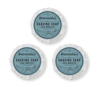 Störtebekker® Premium Shaving Soap Sea Breeze 70g x 3 - Jabón hecho a mano para una espuma de afeitar abundante - Perfecto para el afeitado manual - Jabón de afeitar vegano
