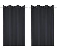 Stof - Cortina - Modelo BEA - Carbón - 140 x 260 cm - 100% poliéster (Paquete de 2)