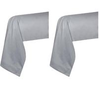 STOF - Funda de Almohada - Talla 45 x 185 cm - 100% algodón con certificación Oeko-Tex Color ratón - Modelo Eden - Ropa de Cama para casa, Suave y cómoda, Unisex - Unisex (Paquete de 2)