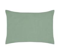 STOF - Funda de Almohada - Tamaño 50 x 70 cm - Calidad percal de algodón - 100% algodón con certificación Oeko-Tex - Color Verde - Modelo Elíseo - Ropa de Cama para casa