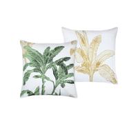 STOF - Funda de Almohada - Tamaño 63 x 63 cm - Calidad percal de algodón - 100% algodón con certificación Oeko-Tex - Verde - Modelo Arama - Ropa de Cama exótica