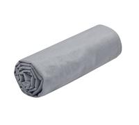 STOF - Sábana Bajera - Tamaño 160 x 200 cm - 100% algodón con certificación Oeko-Tex - Color ratón - Modelo Eden - Ropa de Cama para casa - Suave y cómoda para Nido Acogedor