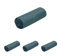 STOF - Sábana Bajera - Tamaño 90 x 190 cm - 100% algodón Certificado por Oeko-Tex - Color eucalipto - Modelo Eden - Ropa de Cama para casa - Suave y cómoda para Nido Acogedor (Paquete de 4)