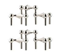 STOFF Nagel Candelabro STOFF Nagel paquete de 6 - Cromo