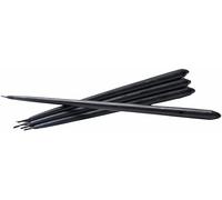 Stoff Nagel Taper candles by Ester & Erik 36010 - Cera de parafina en color negro, duración de combustión aprox. 3,5 h, sin goteo, paquete de 6 unidades