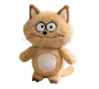 Stofftier Katze - 13,8 Zoll Plüsch Katze Figur | Plüsch Stoff Material - Weiches dekoratives Katzenkissen als Tischdekoration und Kuscheltier, Ideal für Kinderzimmer und Wohnzimmer