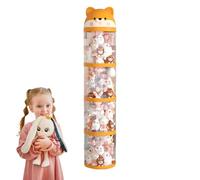 Stofftier Organizer | Plüschtier Aufbewahrung Für Stofftiere - Großer Turm Durchsichtig Mit Rädern, Plüschtierhalter Niedliche Röhrechen ein geräuscharmes und flüssiges Zimmerschmuck - Für Kinder- und