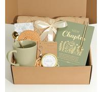 StoFurry Regalos de jubilación para mujeres, cesta de regalo de jubilación con manta de borlas, taza y cuchara de cerámica, cuaderno y bolígrafo de capítulo, vela, llavero y tarjeta, regalos para