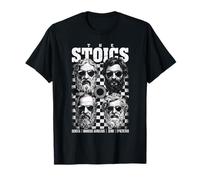 Stoic Philosopers Cita Cool Motivational Design Estoicismo Camiseta
