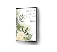 Stoic Quote on Resilience Canvas, It Does Not Matter What You Bear But How You Bear It Art(Framed,08x12inch(20x30cm))