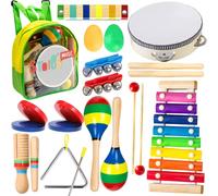 STOIE’S 19 PCS Instrumentos Musicales Infantiles para Niños Pandereta Xilofono Infantil Montessori Instrumento Musical Maracas Bebe Juguetes Musicales 3 Años