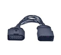 STOIFFFHH Conector Coche Compatible con VW para Golf para J&ETTA Adaptador De Conector De 10 Pines Hembra A 10 Pines Macho Conector Flexible 1J0973835 1J0973735 Faros De Xenón HID Coche