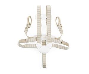 Stokke Arnés de 5 puntos de encaje para la silla Tripp Trapp, Beige - Para niños de 6 a 36 meses - Compatible con los Modelos Tripp Trapp posteriores a mayo de 2006
