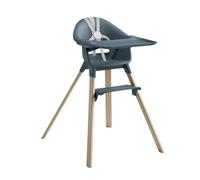 Stokke Clikk - Silla alta, color azul fiordo, trona todo en uno con bandeja + arnés, ligera, duradera y apta para viajes, ergonómica con características ajustables, ideal para 6-36 meses o hasta 33