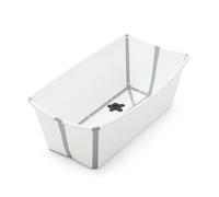 Stokke Flexi Bath, Blanca - 64 x 24 x 34 cm - Bañera plegable para recién nacidos y bebés, liviana, resistente y fácil de guardar - Ideal para casa o viajes