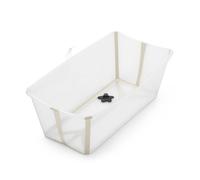 Stokke Flexi Bath, Sandy Beige - 64 x 24 x 34 cm - Bañera plegable para recién nacidos y bebés, liviana, resistente y fácil de guardar - Ideal para casa o viajes