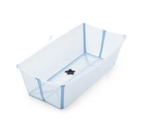 Stokke Flexi Bath X-Large, Ocean Blue - Bañera plegable para bebé - Ligera, duradera y fácil de guardar - Práctica para usar en casa o de viaje - De 0 a 6 años
