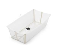 Stokke Flexi Bath X-Large, Sandy Beige - Bañera plegable para bebé - Ligera, duradera y fácil de guardar - Práctica para usar en casa o de viaje - De 0 a 6 años