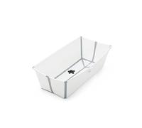 Stokke Flexi Bath® XL Bañera Plegable Bebé 80×24×40cm, Blanco | Bañera de bebé XL, un 25% más espaciosa, ideal para 2 niños. Ligera, resistente y fácil de guardar. De 0 a 6 años.