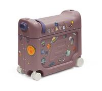 Stokke JetKids BedBox, Hazy Lilac - Maleta para niños de 2 a 7 Años (hasta 35 kg) - Se Transforma en Cama - Incluye Colchón, Pegatinas Decorativas y Correa de Transporte Ajustable