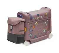 Stokke JetKids Pack de Viaje, Hazy Lilac - Incluye Maleta Montable BedBox y Mochila - Ideal para Niños de 2 a 7 Años (Hasta 35 kg)