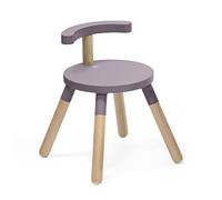 Stokke MuTable Silla, Lila - Rediseño 2023 - Altura del asiento ajustable y respaldo extraíble - Fabricada con madera de haya - Para niños de 1,5 a 8 años