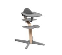 Stokke Nomi® Trona con Baby Set y Bandeja Incluidos, Gris | Trona evolutiva y ergonómica, favorece una postura activa, regulable sin herramientas, ruedas antivuelco. Desde 6 meses.