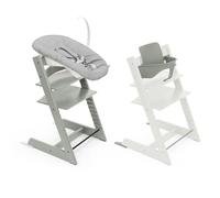 Stokke Silla Tripp Trapp con Newborn Set y Baby Set, Verde Glaciar - Diseño Seguro, Ajustable y Ergonómico
