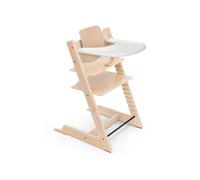 Stokke Tripp Trapp® + Baby Set² + Bandeja - Natural | Solución 2 en 1 desde 6 meses. Incluye la trona de madera, el Baby Set² para estar sentado con seguridad, y la bandeja.