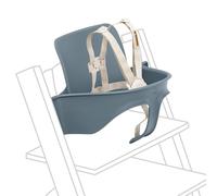 Stokke Tripp Trapp - Juego de 2 sillas para bebé, color azul fiordo, edades de 6 Stokke 36 meses, convierte la silla Tripp Trapp en una cómoda silla alta, incluye arnés 2