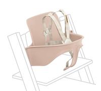 Stokke Tripp Trapp - Juego de 2 sillas para bebé, color rosa sereno, para edades de 6 Stokke 36 meses, convierte la silla Tripp Trapp en una cómoda silla alta, incluye arnés 2