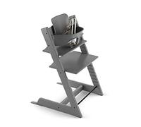 Stokke Tripp Trapp Silla Storm Grey + Baby Set Storm Grey + arnés beige